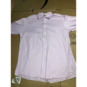 Michael Kors Pink‎ Button Down Shirt Long Sleeve, 16.5 Neck, Two Ply Cotton